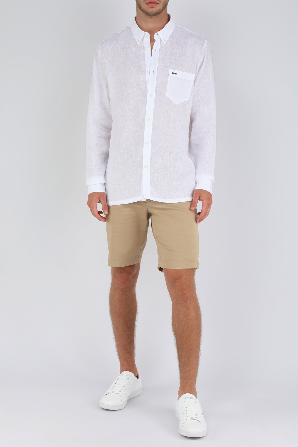 מכנסיים קצרים מחוייטים בגוון בז'